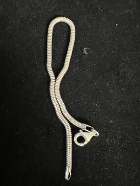 925 STERLING SILVER ITALY THICKER SNAKE BRACELET 8.5in